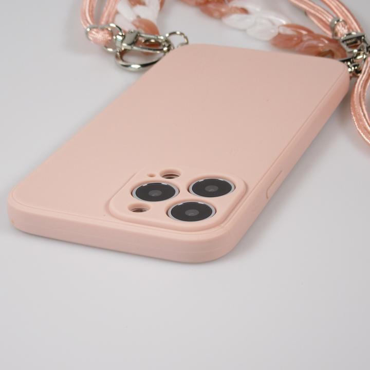 Actual product image PhoneLook Coque Gel silicone avec corde collier & chaîne de pierre décorative (Apple iPhone 13 Pro Max)