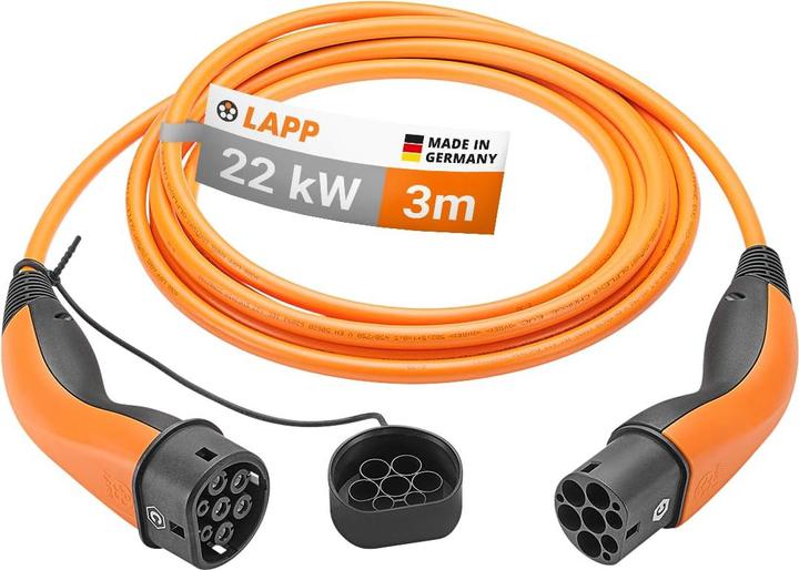 Produktbild Lapp Mobility Ladekabel (Typ 2, 22 kW, 32 A, 3 m)