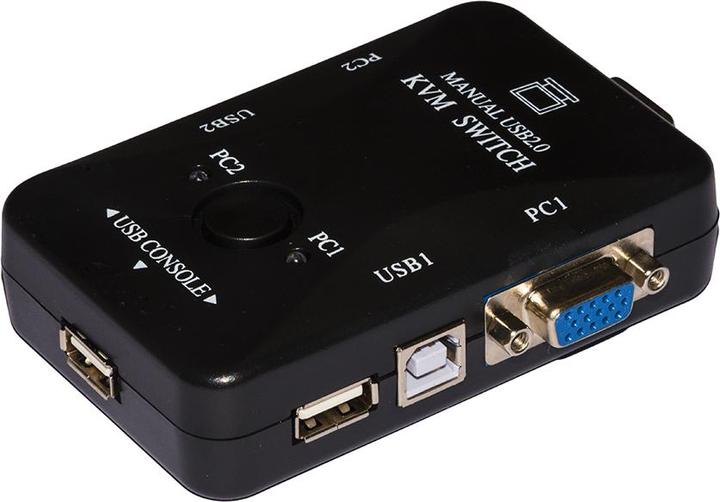 Image du produit Accessoires LKKWM2 commutateur clavier-vidéo-souris (kvm) Noir