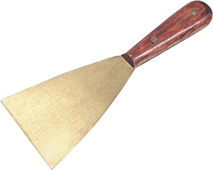 Trufa Messing spatel breedte 100 mm bladdikte 2 mm bijzonder stabiel weinig vonken (10 cm)