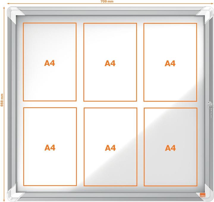 Produktbild Nobo Schaukasten 6xA4
