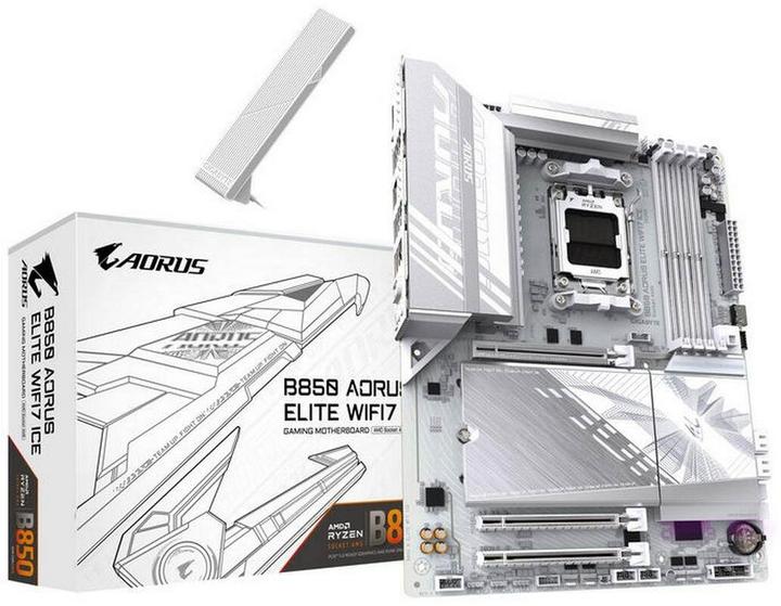 Produktbild Gigabyte B850 AORUS Elite WIFI7 ICE (AM5, AMD B850, ATX)