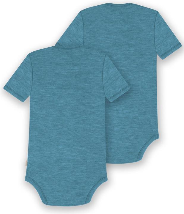Image du produit Normani Lot de 2 body bébé mérinos manches courtes "Tauranga" - 9289 (62)