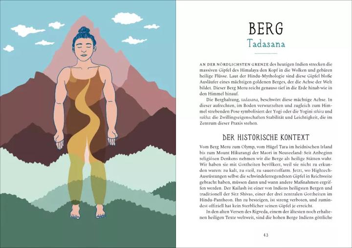 Actual product image Krieger, Hund und Sonnengruss – Legenden und Mythen des Yoga in 30 Posen (German, Lucy Greeves, Christiane Burkhardt, Amanda León, 2023)