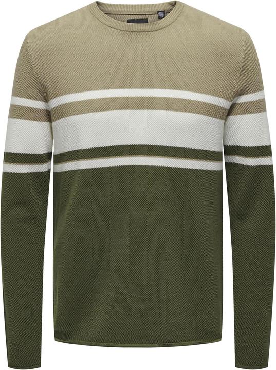 Produktbild Only & Sons Onsniguel Reg 12 Stripe Crew Knit (XXL)