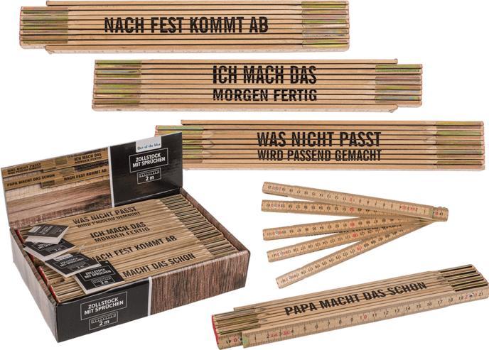 Immagine prodotto Magni Zollstock mit Sprüchen (cm, mm)
