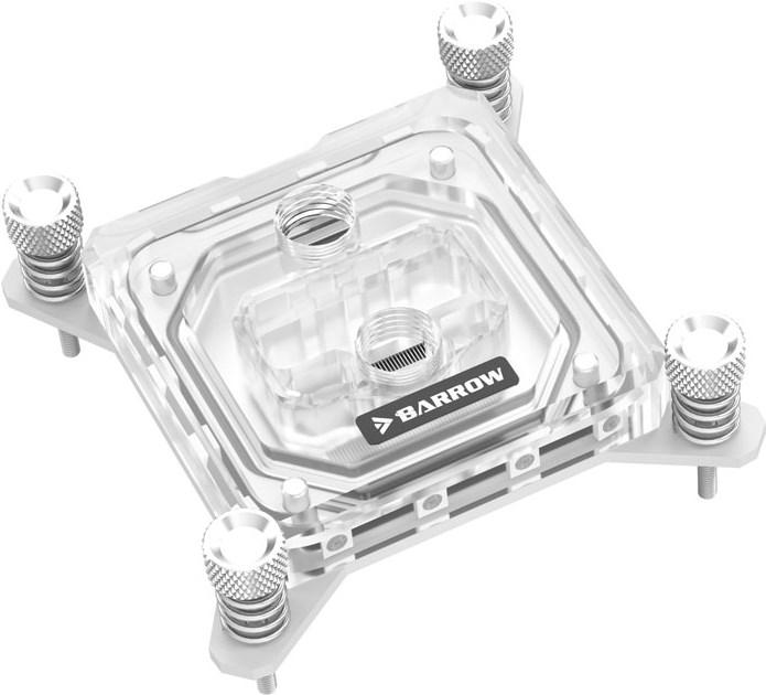 Barrow Intel CPU water block RGB, acrylic - white