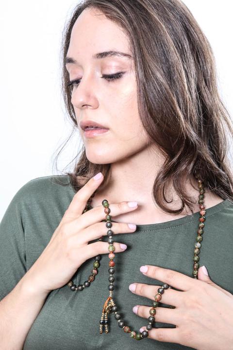 Produktbild Cachet Malakette (Unakit, Facettter Pyrit)