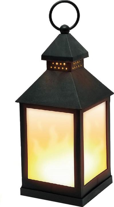 Produktbild Benson LED-Laterne mit Flammeneffekt, schwarz (10.5 x 10.5 x 24 cm, 1 x)
