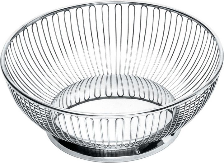 Alessi Drahtkorb aus Edelstahl silberfarben (Ø 20 cm)