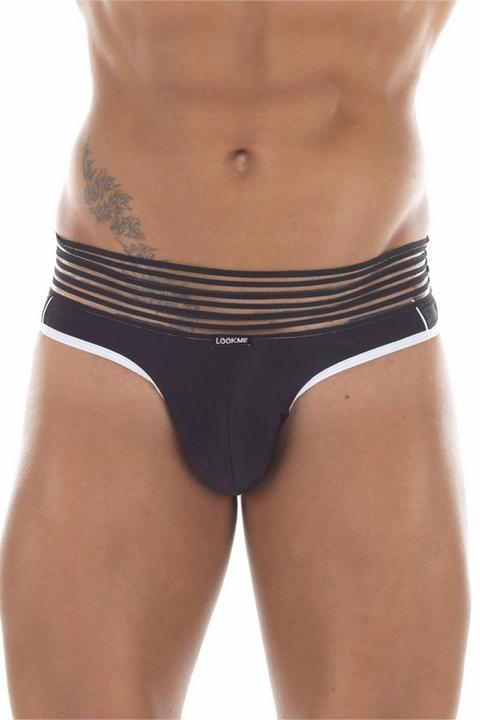 Produktbild Look Me schwarzer String-Tanga Idol Over (XL)