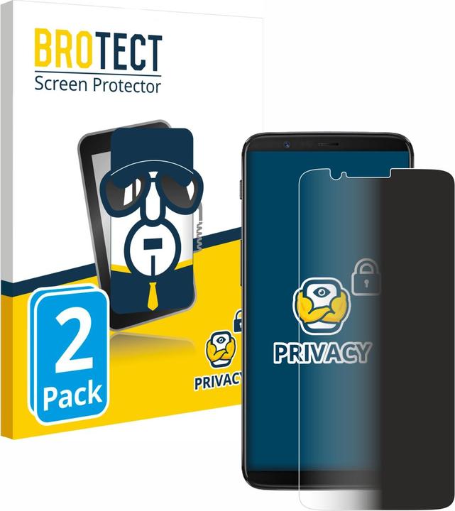 Produktbild BROTECT Sichtschutzfolie Anti-Spy Privacy Folie Blaulicht-Schutz (2 Stück, OnePlus 5T)