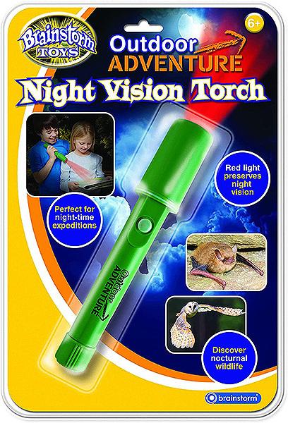 Produktbild Brainstorm Grosse Taschenlampe mit rotem LED-Licht (22 cm)