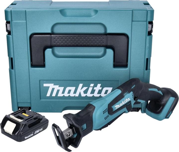 Image du produit Makita DJR 185 A1J Scie sabre sans fil Recipro 18 V + 1x batterie 2,0 Ah + Makpac - sans chargeur