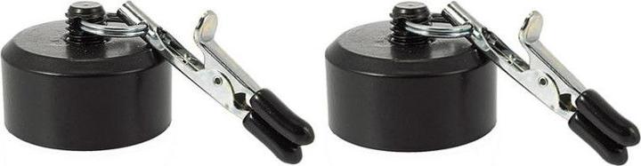 Mister B Mode érotique ra7696 Pinces à seins 2 x 100g Métal noir