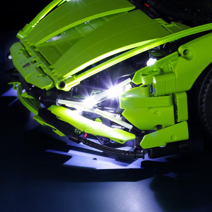 Image du produit BrickBling Kit d'éclairage à LED pour LEGO Lamborghini Sián FKP 37 (42115), télécommande incluse
