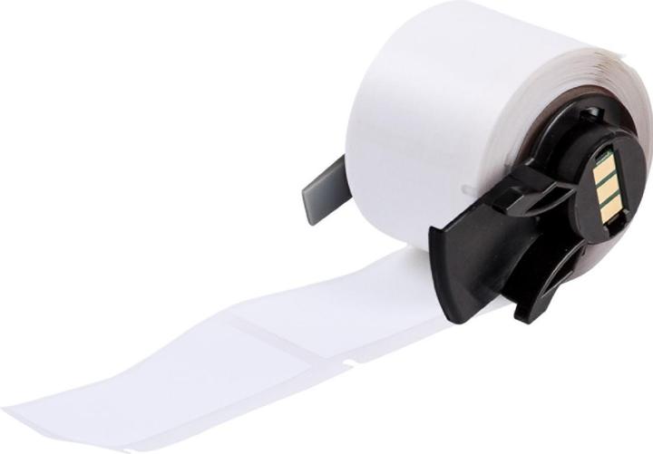 Actual product image Brady PTL-20-7351, Tamper-proof vinyl, white, satin, 25.40 x 50.80 mm, permanent (100 units)