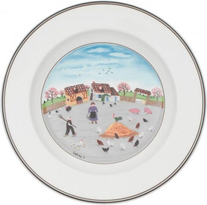 Piatto fondo Chicken Farm Design Naif (1 x, 21 cm)