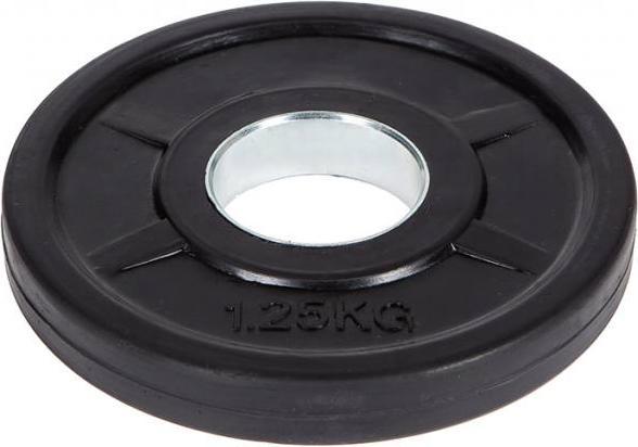 Actual product image Fitcom Rubberised Olympia weight plate (1 x 1.25 kg)