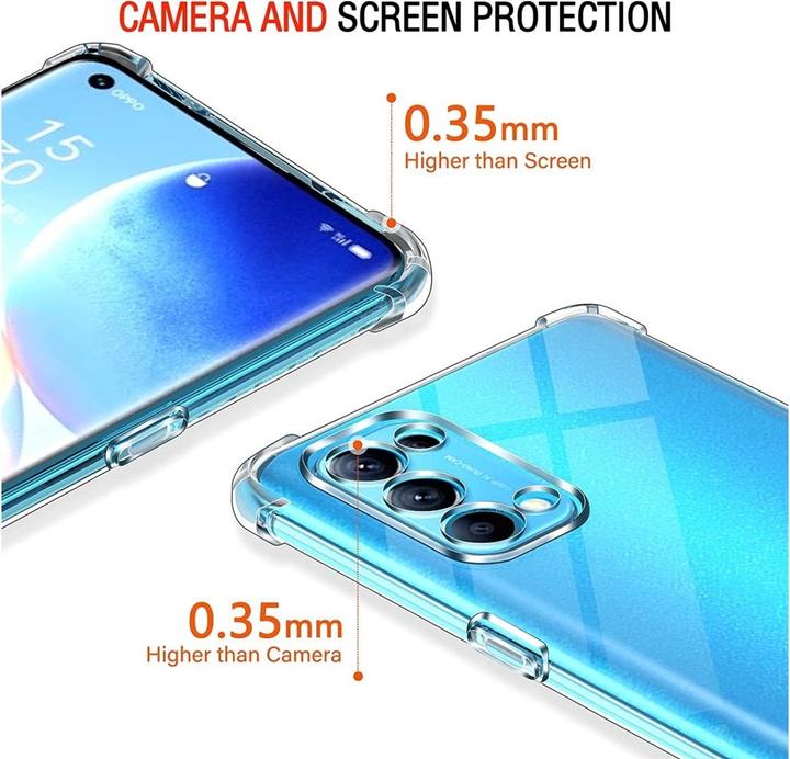 Immagine prodotto Screenguard Oppo Find X3 Lite Custodia Crystal Soft Airbag Bumper (Oppo Find X3 Lite)