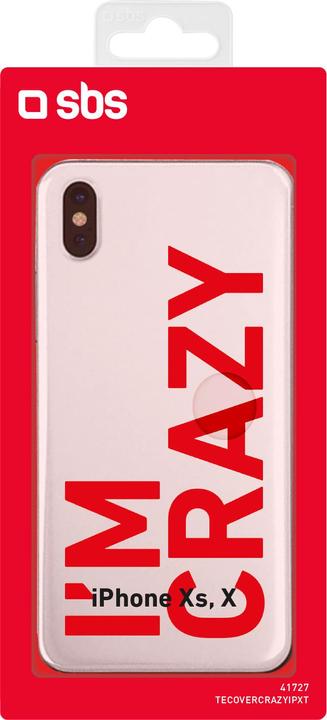 Immagine prodotto SBS Cover Sono pazzo per iPhone XS/X (Apple iPhone XS, Apple iPhone X)