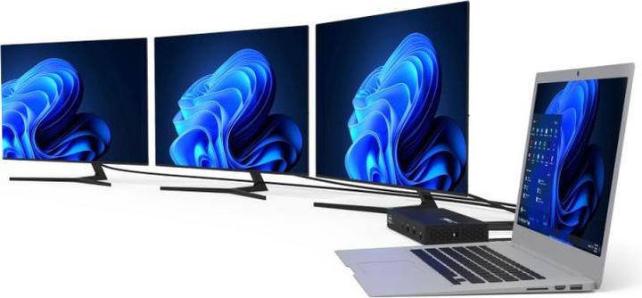 Actual product image Port Designs Triple docking station (USB-C, 3 Ports)