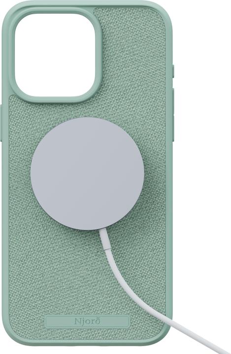Actual product image Njord Hard Cover Fabric MagSafe Case Turquoise (Apple iPhone 15 Pro Max)