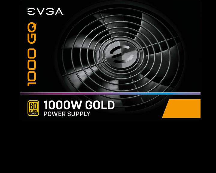 Image du produit EVGA Alimentation 1000 GQ 1000 W, 80 PLUS Gold, entièrement modulaire (1000 W)