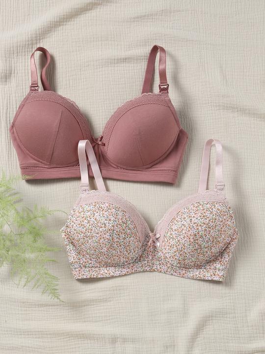 Actual product image Vertbaudet 2-pack of padded nursing bras (85 E)