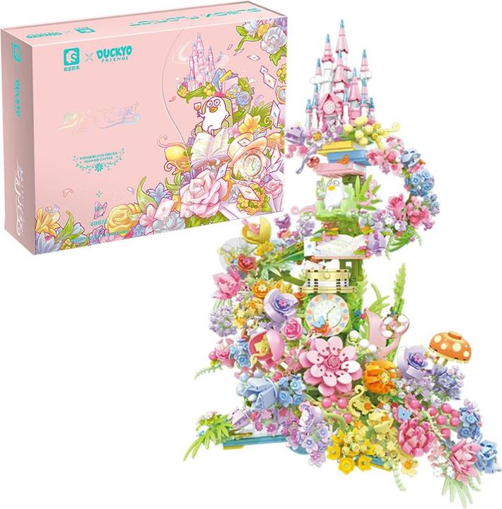 Sembo 611072 - Château de fleurs fantastique (3060 pièces)