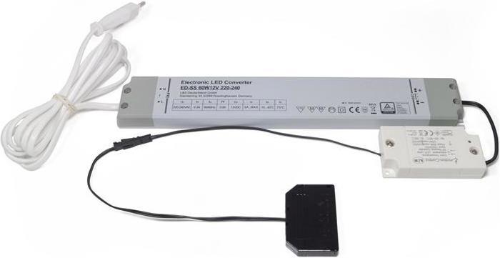 Produktbild L&S Emotion 1-Kanal Funksteuerung Serie Frankfurt 230 V 12 V 60 W 6-fach Verteiler
