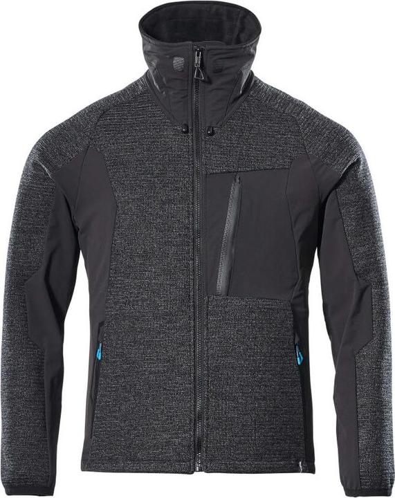 Produktbild Mascot Strickjacke "Advanced" schwarz meliert/schwarz Gr.S (S)