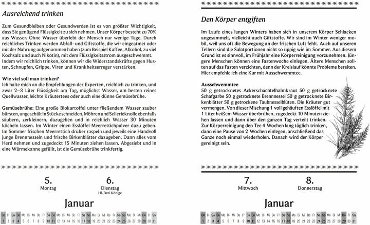 Actual product image Liesel Malm's herbal calendar 2026. Through the year with the healing power of nature (Hardcover, German)