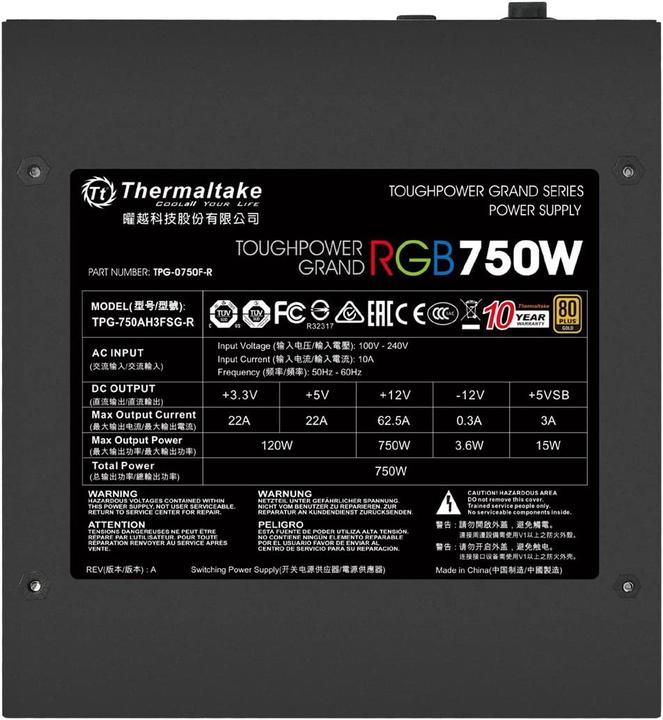 Actual product image Thermaltake ToughPower Grand RGB (750 W)