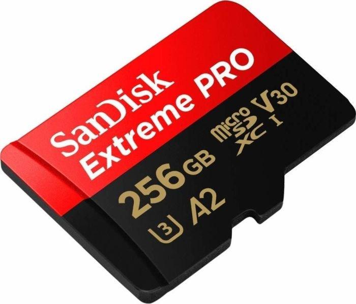 Image du produit SanDisk Extreme Pro (256 Go, microSDXC, U3, UHS-I)