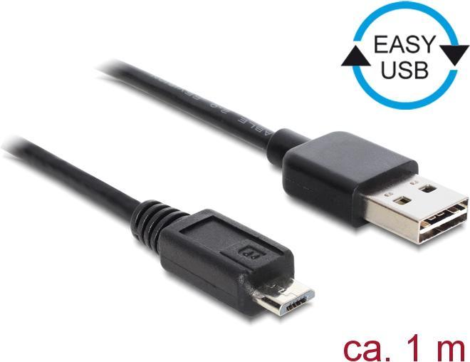 Actual product image Delock EASY USB 2.0 cable (1 m, USB 2.0)