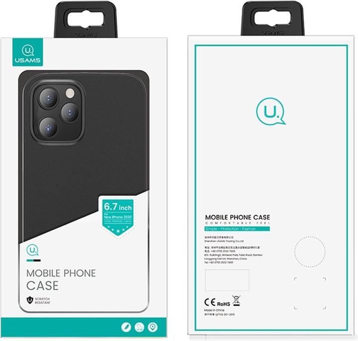 Image du produit Usams Étui Gentle iPhone 12 Pro Max 6,7" biały/transparent white IP12PMQR02 (US-BH610) (Apple iPhone 12 Pro Max)