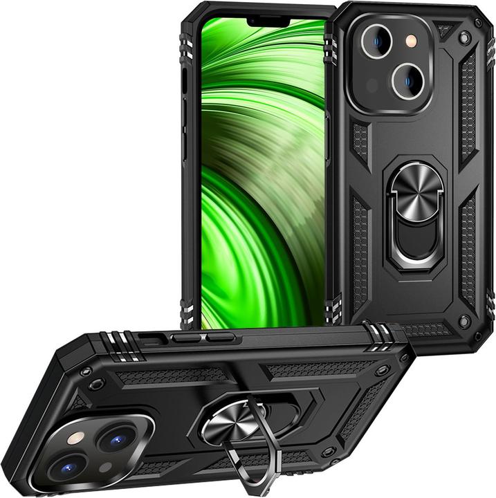Actual product image Nalia Shockproof Military Style Ring Cover (Apple iPhone 14)