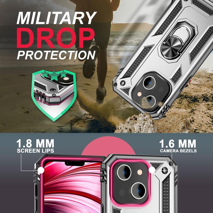 Image du produit Nalia Étui antichoc Military-Style Ring (Apple iPhone 14)