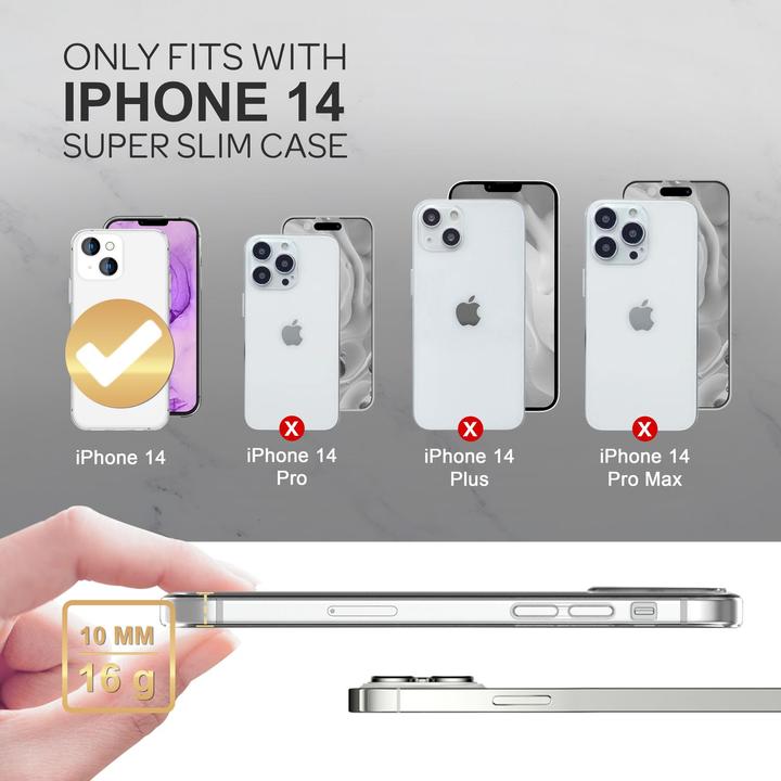 Actual product image Nalia Clear 360 degree cover (Apple iPhone 14)