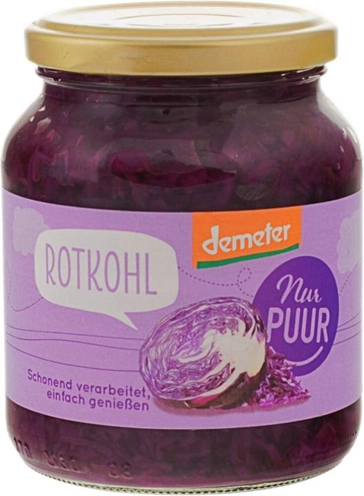 Image du produit Nur PUUR Chou rouge en bocal Demeter (350 g)