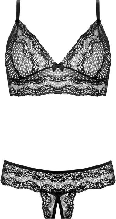 Produktbild Christine Le Duc Fleur SpitzenBHSet Schwarz (M)