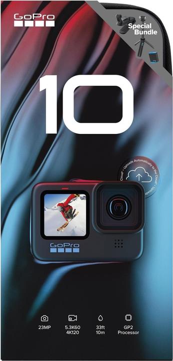Immagine prodotto GoPro Hero 10 Accessory Bundle (60p, WiFi, Bluetooth)