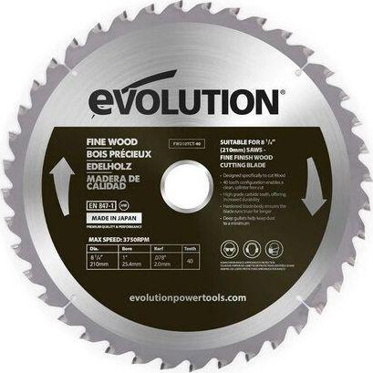 Evolution Widia saw for cutting wood Small wood 210 mm