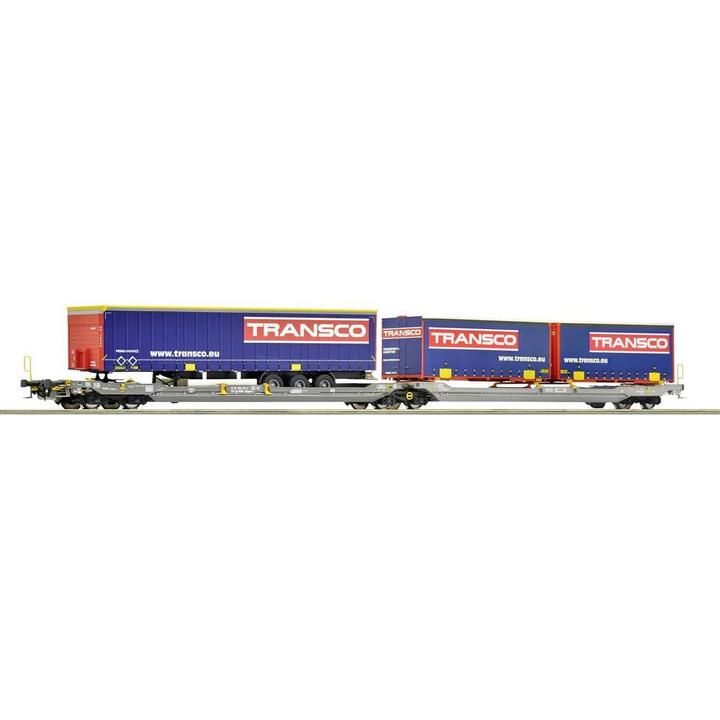 Roco 6600113 H0 Doppeltaschen-Gelenkwagen T3000e der Hupac (Piste H0)