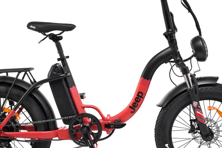Image du produit Jeep E-bikes Phoenix Noir/Rouge Aluminium Taille unique