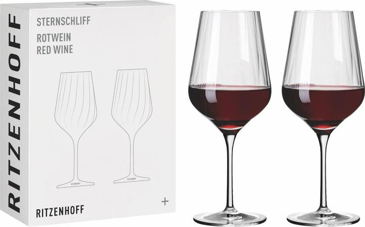 Produktbild Ritzenhoff 2er-Set Rotweinglas Sternschliff (57 cl, 2 Gläser, Rotweingläser)