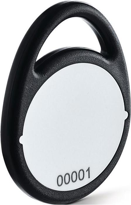 Produktbild Geze Zutrittskontrollsystem Schlüsselanhänger MIFARE DESFire EV2 schwarz RFID-Transponder-Schlüsselanh...