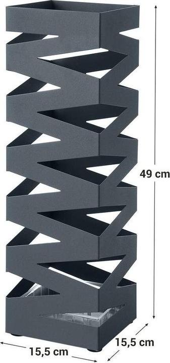 Actual product image Songmics Schirmständer Anthrazit, Detailfarbe: Anthrazit