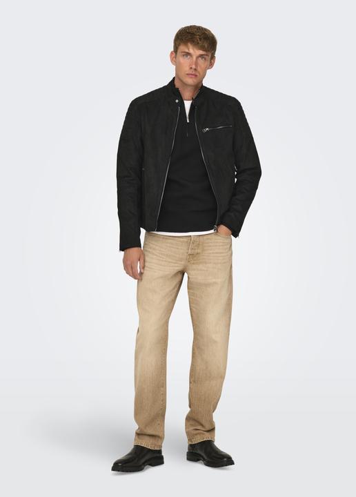 Produktbild Only & Sons Onsgus Faux Suede Racer Jacket Otw Noos (XL)